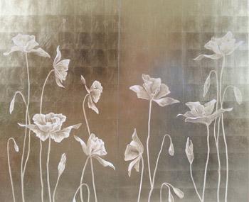 White poppies